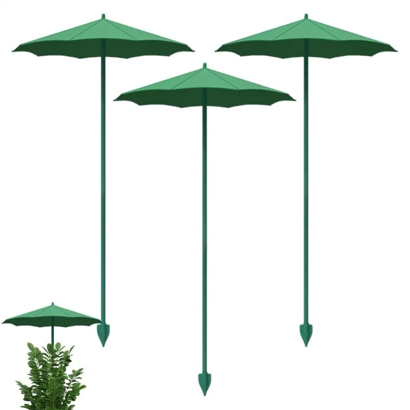Food Storage Plants - 1/3個入り 植木鉢用植物傘 苗用日よけ傘 UV保護 ガーデン植物用シェード 野菜苗用