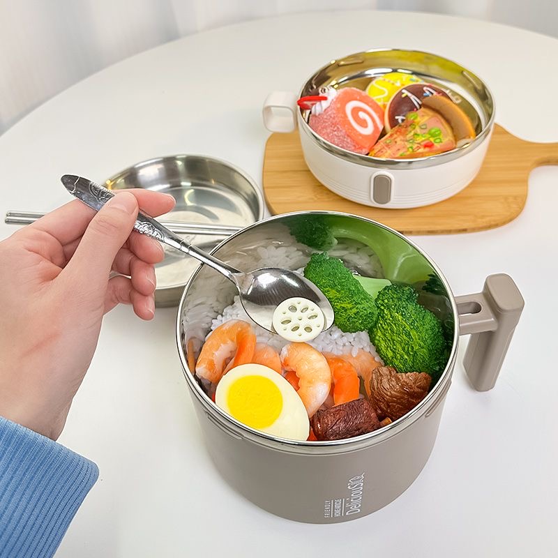 Food Storage For Long Term - 高品質 PP 304 ステンレス鋼保温弁当箱、長期断熱弁当箱、オフィス学校食品保存容器、1 個