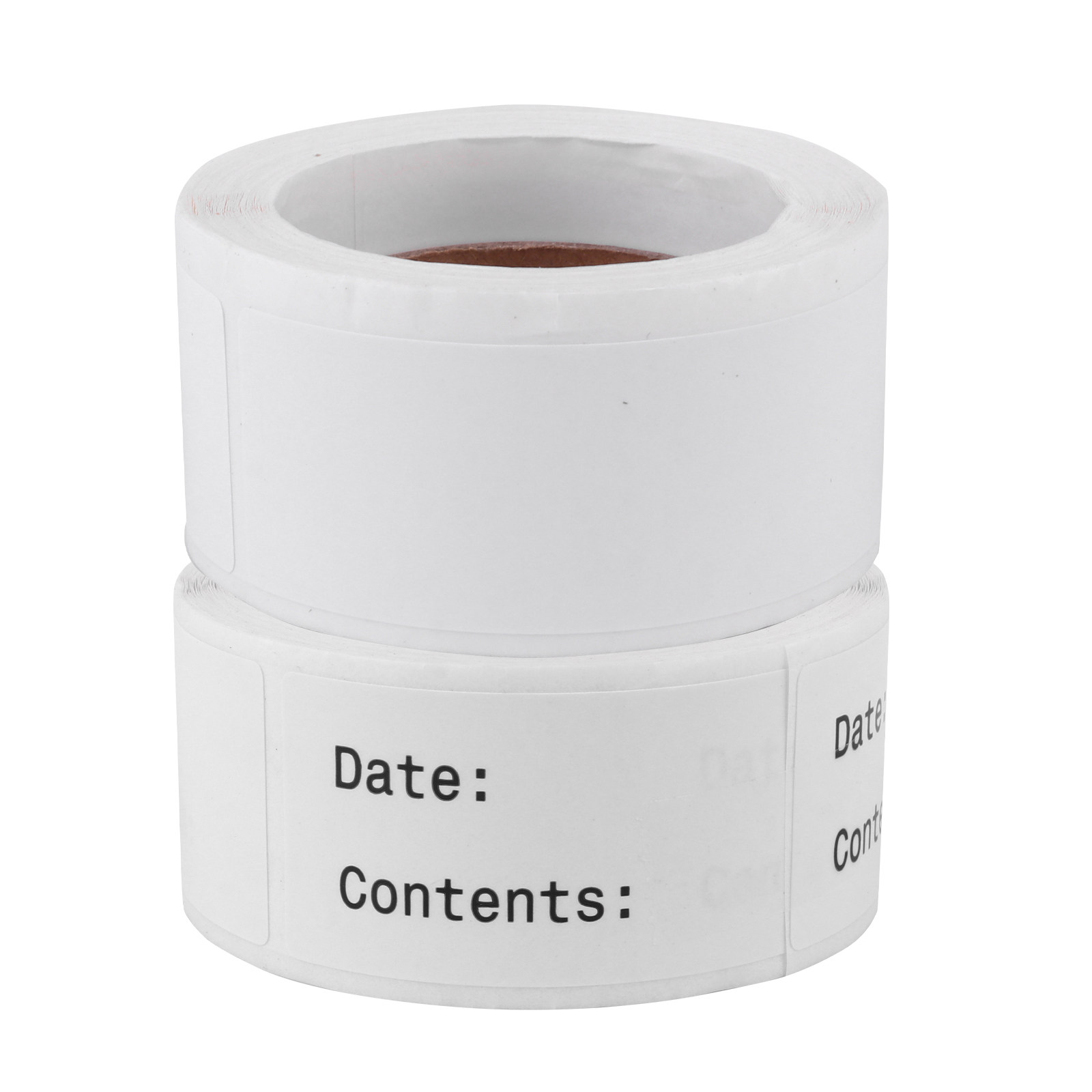 Food Storage Jar Labels - 2枚入り書き込み可能な食品保存ラベル 無地の自己粘着式分類マークステッカー キッチンジャー用 無地ステッカー
