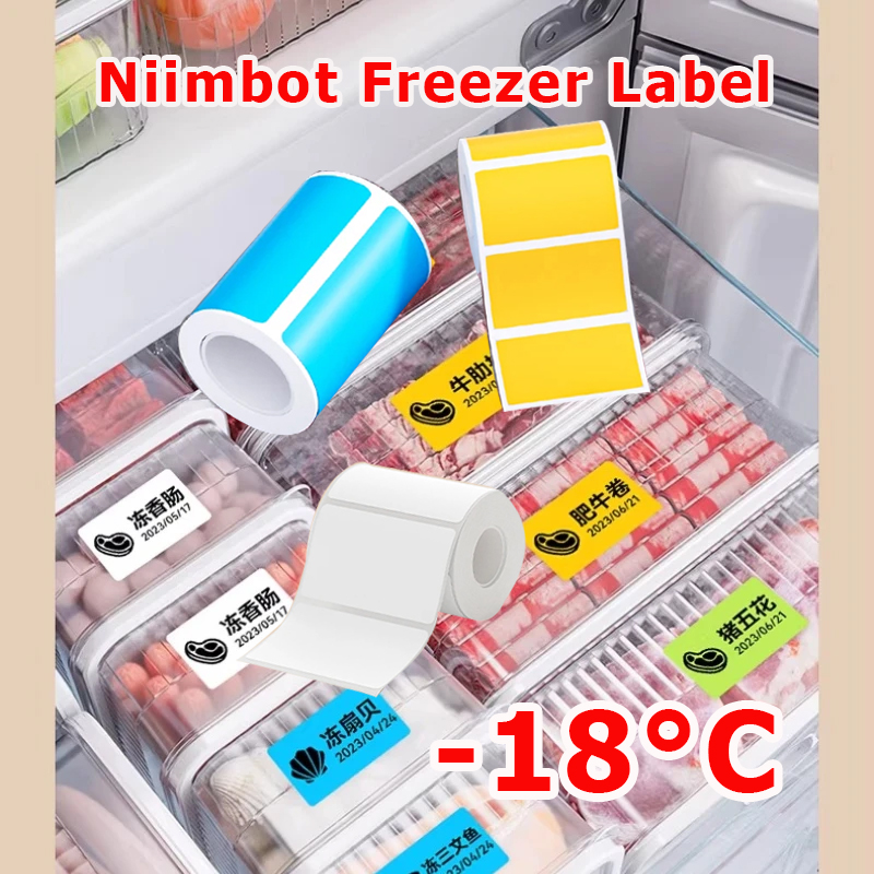 Food Storage And Temperature - NIIMBOT B1/B21/B31/B203/B3S 冷凍庫用ラベル紙 耐低温-18℃ ° 食品保存キッチン冷蔵庫ステッカー