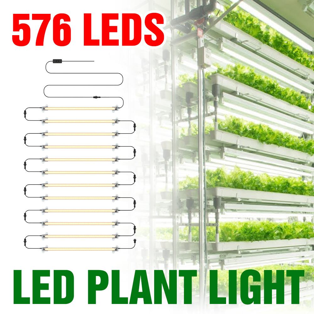 Food Storage Plants - LED 成長ライトストリップフルスペクトル植物ランプ屋内花苗多肉植物鉢植え植物栽培補助照明 AC180-240V