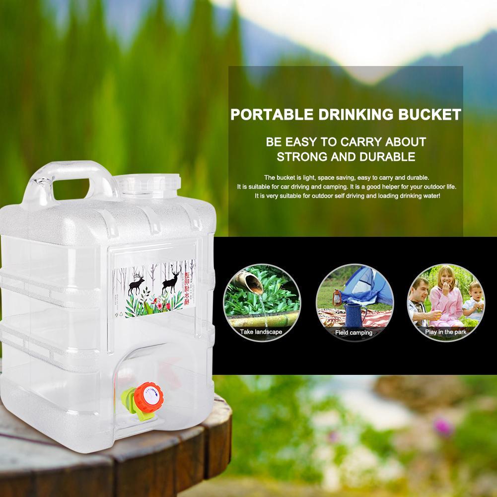 Food Storage Quotes - 10L/15L キャンプ用ウォーターコンテナ、蛇口付きポータブル水貯蔵タンク、食品グレードのウォーターバケツ、キャンプ、ピクニック、ハイキングに最適