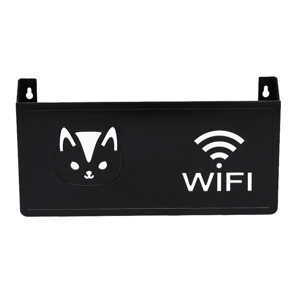 Food Storage Box - 壁掛けルーター収納ボックス装飾WiFiホルダーオーガナイザー省スペースルーターハイダーボックスケーブル管理換気棚