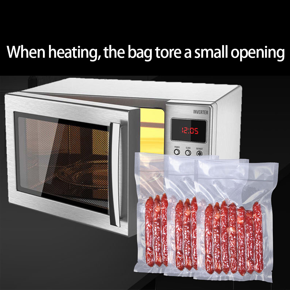 Food Storage Vacuum Bags - 50 個キッチン食品真空シーラーバッグ厚み真空調理食品セーバー保存真空包装袋キッチンアクセサリー BPA フリー