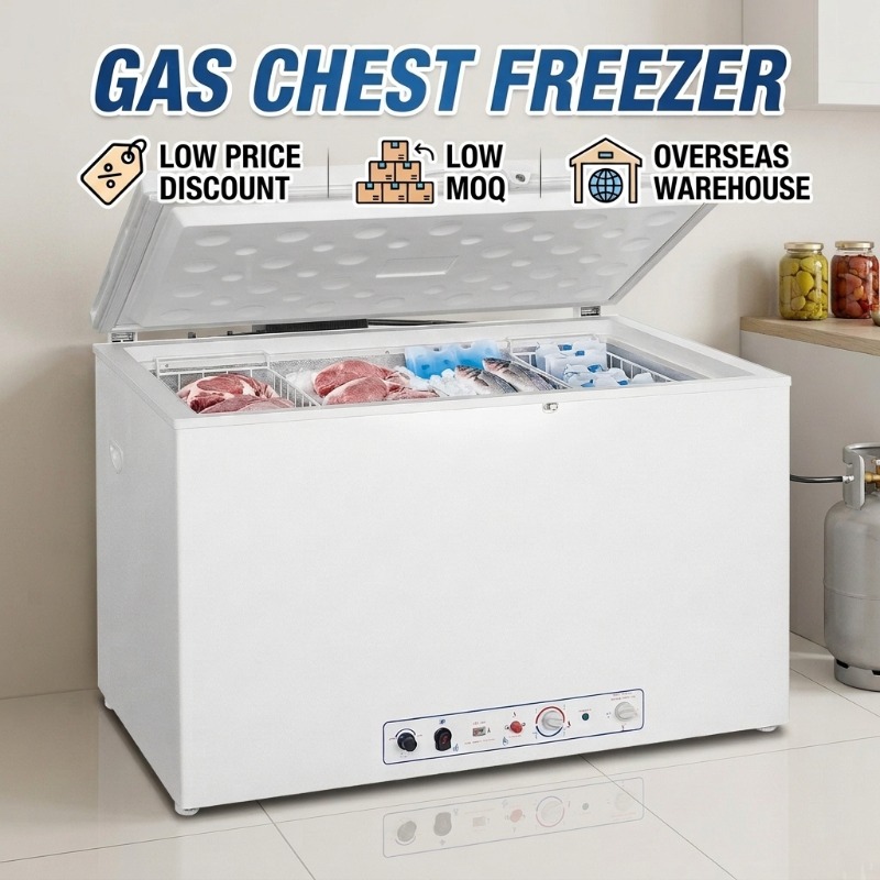Food Storage And Temperature - Airo 低価格シングルドアトップオープン型静音省エネプロパンLPGガス式深冷チェストフリーザー（食品保存用）