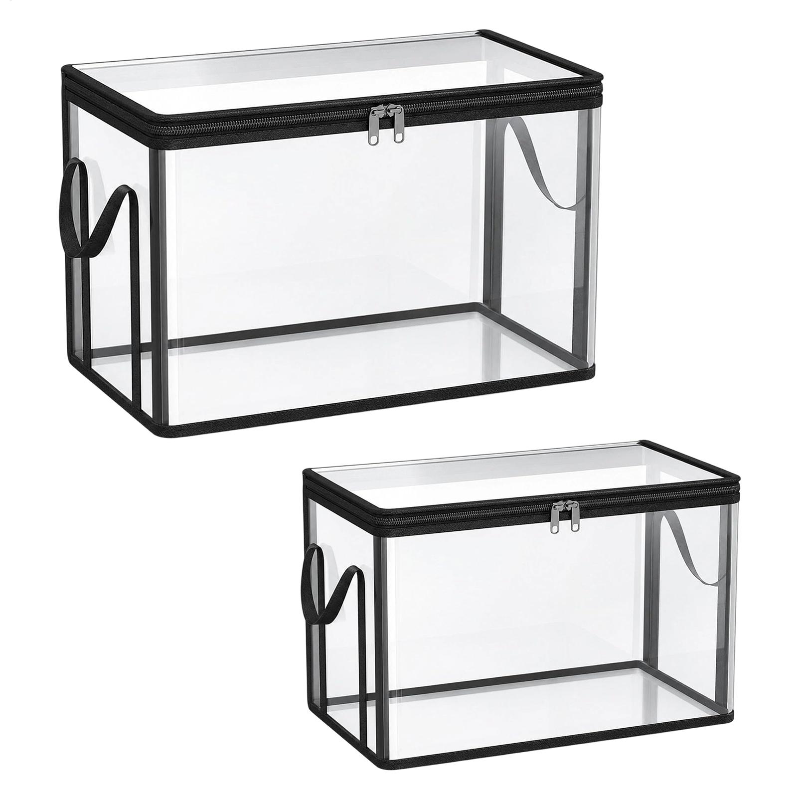 Xxl Food Storage Container - 大容量衣類収納ボックス クローゼット収納ビン クリアスタッカブルジッパー 透明PVC防水スーツケース 家庭用ボックス