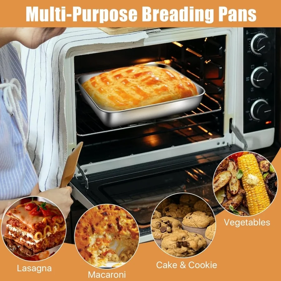Food Storage Stainless Steel - ステンレス製密閉型ランチボックス、鮮度保持長方形食品容器、蓋付き、冷蔵庫用フルーツ収納オーガナイザー