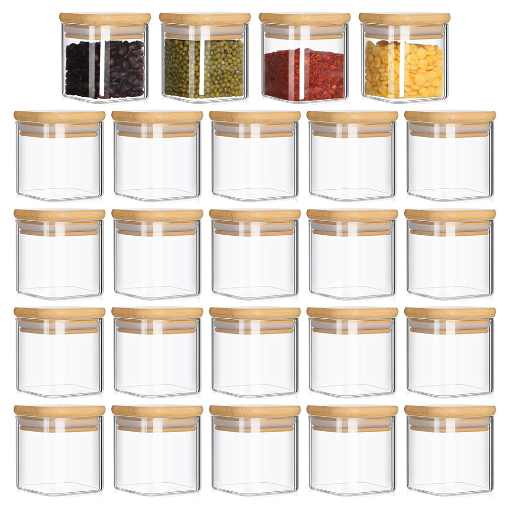 ミニマリストのスパイスラベルがセットされたガラス瓶、食品貯蔵 - Food Storage Jar Labels のレビューと価格