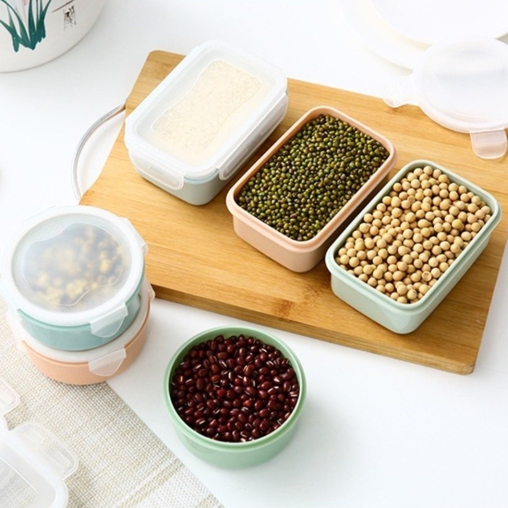5個入り 新鮮なプラスチック製食品保存容器 丸型 密閉スナッ - Food Storage Lock Box のレビューと価格
