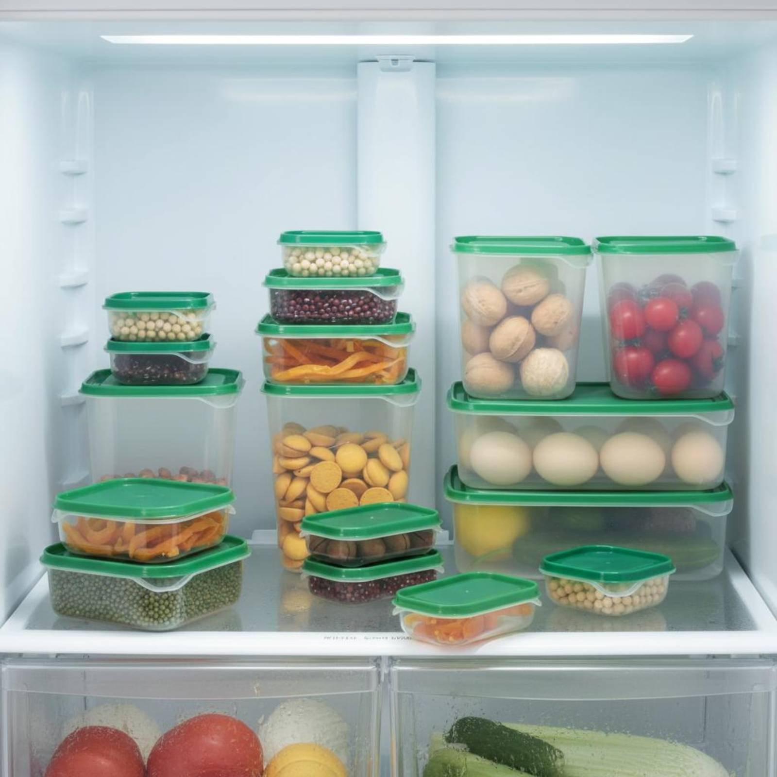 17個入り冷蔵庫収納ボックスセット、漏れ防止プラスチック食品 - Food Storage Box のレビューと価格