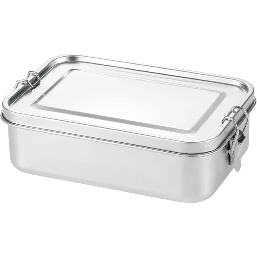 新しい 850 ミリリットル弁当箱ロッククリップ付きステンレ - Food Storage Lock Box のレビューと価格