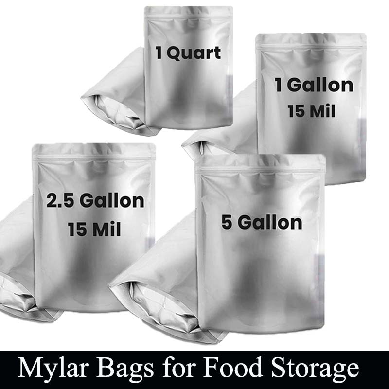 0.25/1/2.5/5ガロン シルバーアルミマイラーバッグ - Food Storage For Long Term のレビューと価格