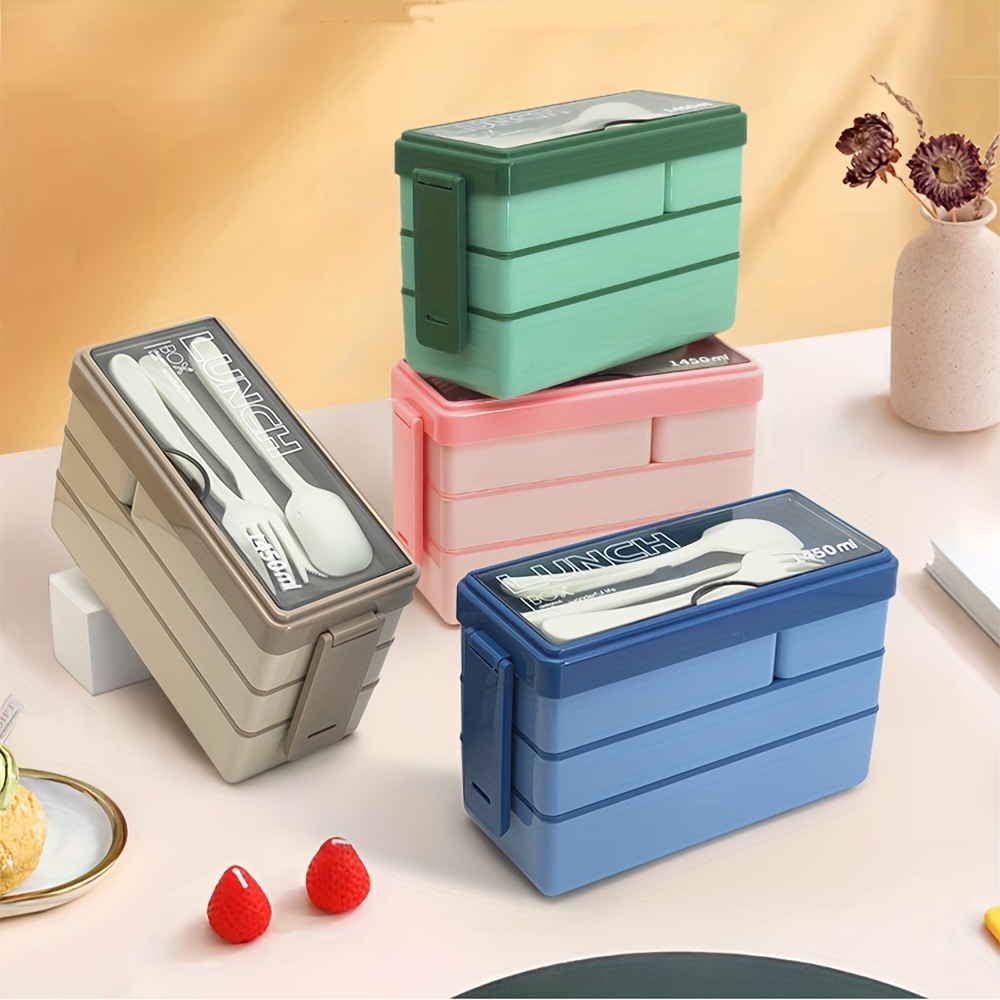 カトラリー付き大容量弁当箱,多層食品保存,積み重ね可能な漏れ - Xxl Food Storage Container のレビューと価格