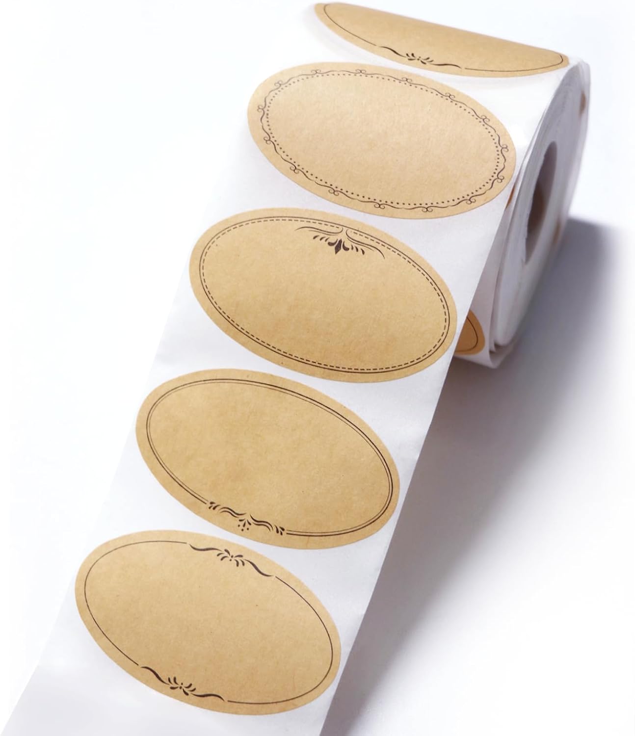 500枚入り メイソンジャー用ラベル 2.5インチ オーバル - Food Storage Jar Labels のレビューと価格