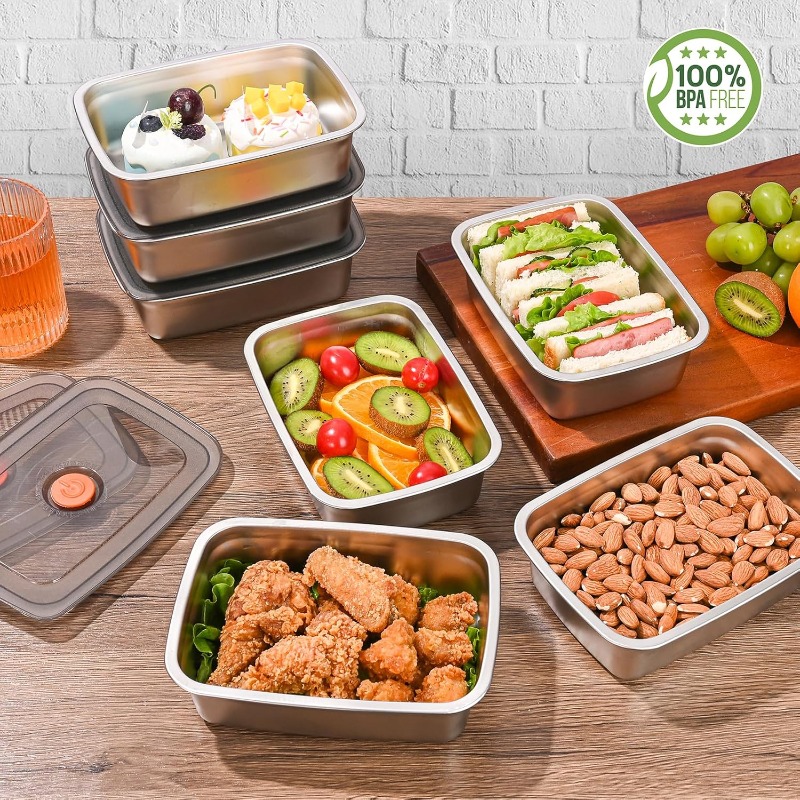 ステンレス製大容量弁当箱 密閉型漏れ防止ランチボックス キャ - Xxl Food Storage Container のレビューと価格