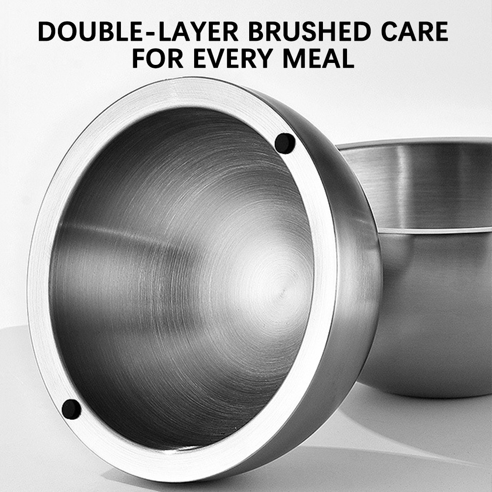 304 肥厚サラダミキシングボウルステンレス鋼二重壁断熱ホッ - Food Storage Stainless Steel のレビューと価格
