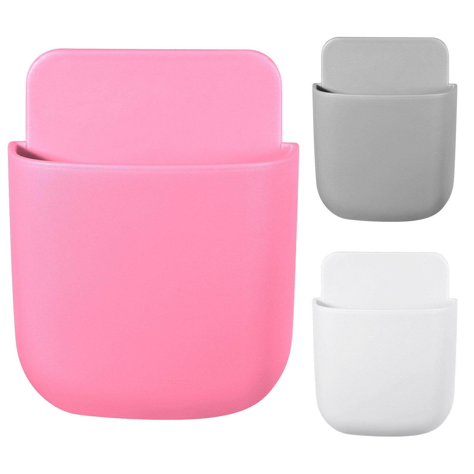 3個セット 壁掛け式透明収納ボックス リモコン・携帯電話・小 - Food Storage Box のレビューと価格