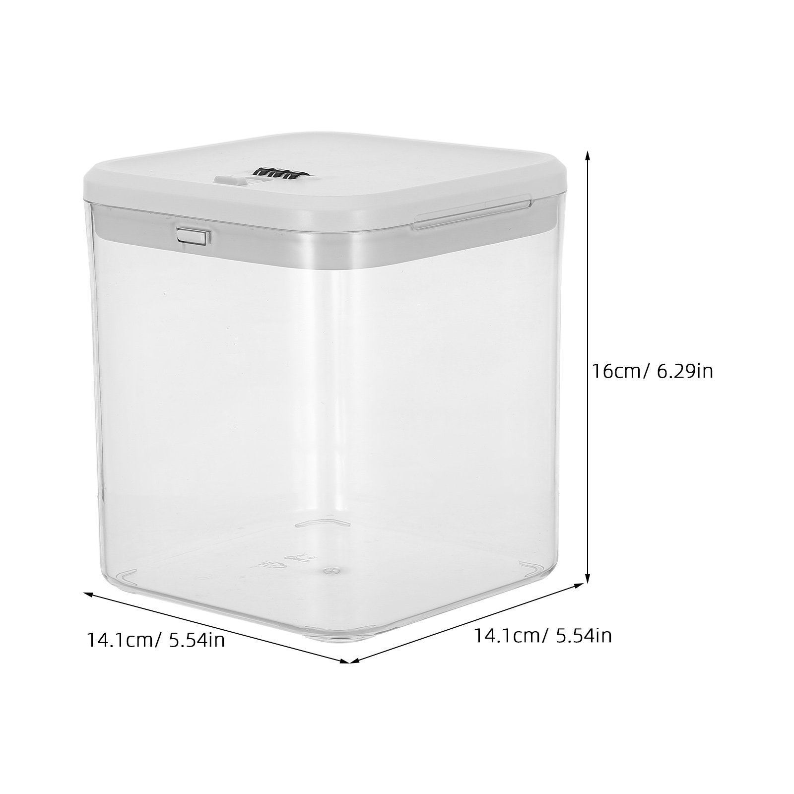 透明な冷蔵庫用収納ボックス、子供用安全ロック付き、暗証番号ロ - Food Storage Lock Box のレビューと価格