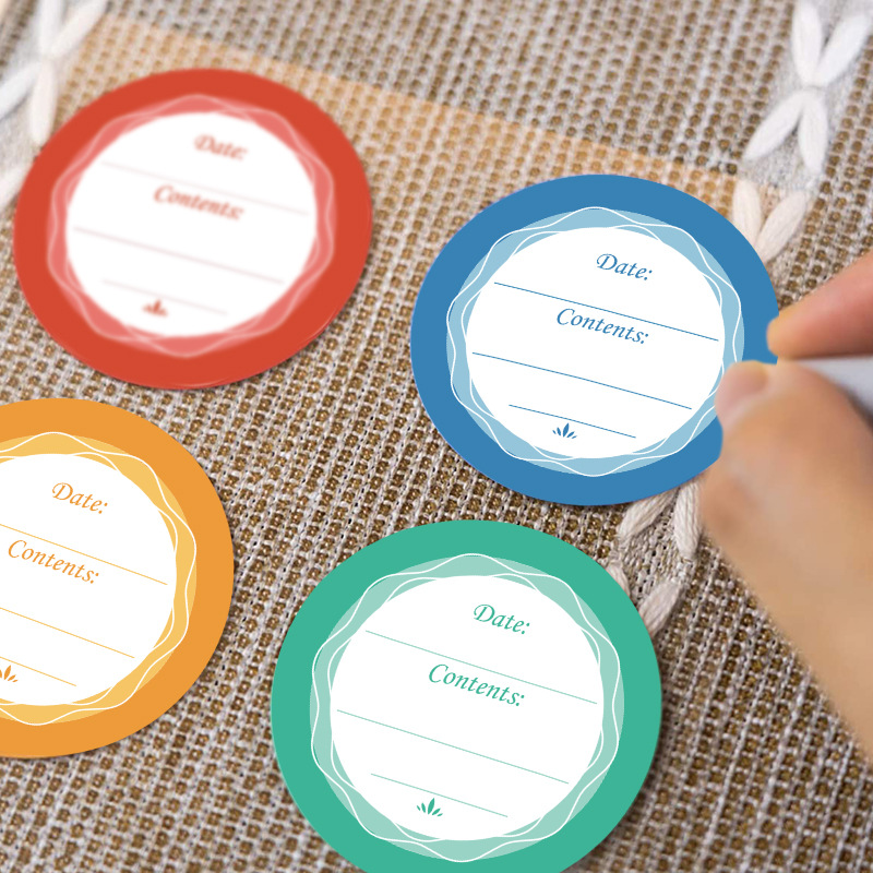 6 個 4 センチメートル防水取り外し可能な日付ラベル食品保 - Food Storage Jar Labels のレビューと価格