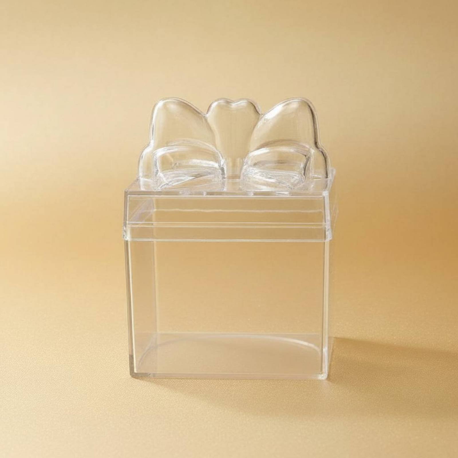 透明プラスチック製キャンディボックス、リボン付き多目的透明キ - Food Storage Box のレビューと価格