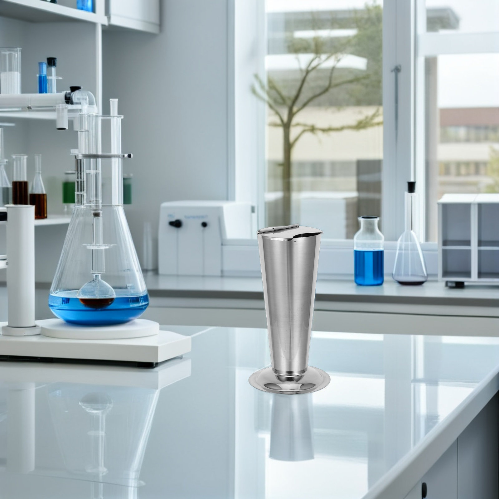 食品グレード304ステンレス製ピンセット収納ジャー、逆円錐型 - Food Storage Stainless Steel のレビューと価格