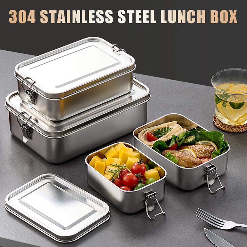 304 ステンレス鋼ランチコンテナロックバックル金属食品保存 - Food Storage Lock Box のレビューと価格