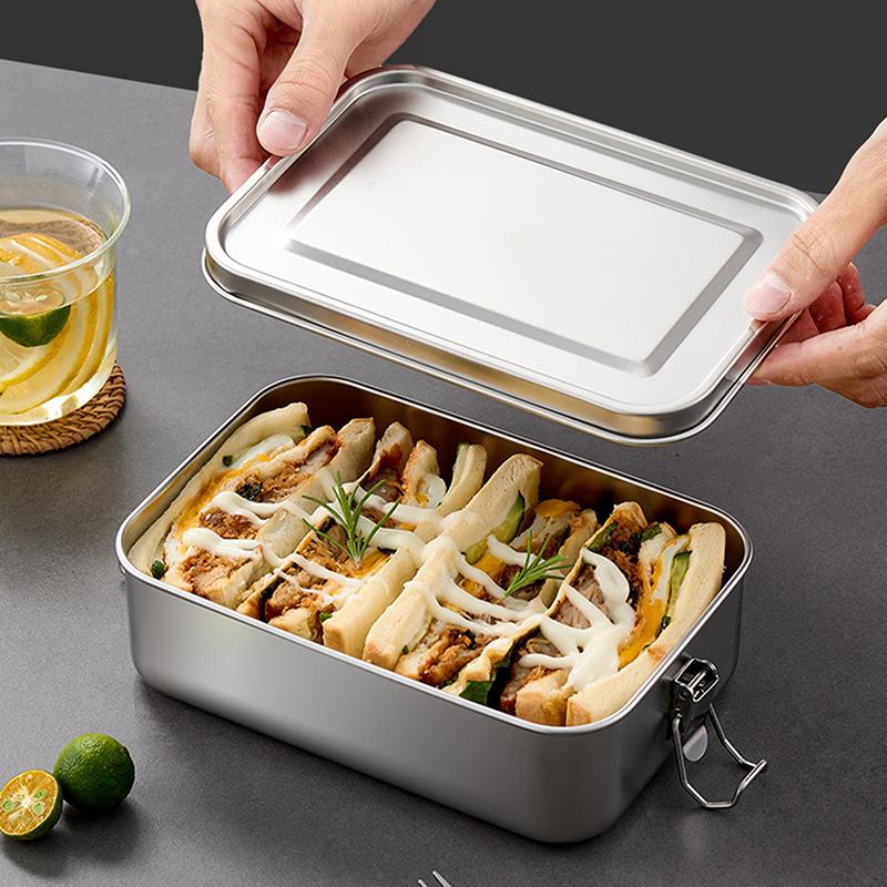 304 ステンレス鋼ランチコンテナロックバックル金属食品保存 - Food Storage Lock Box のレビューと価格