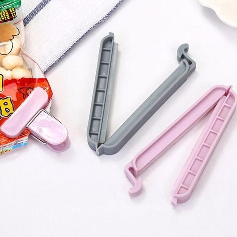 新しい 12/24 個バッグプラスチッククリップ家庭用スナッ - Food Storage Vacuum Seal Bags のレビューと価格