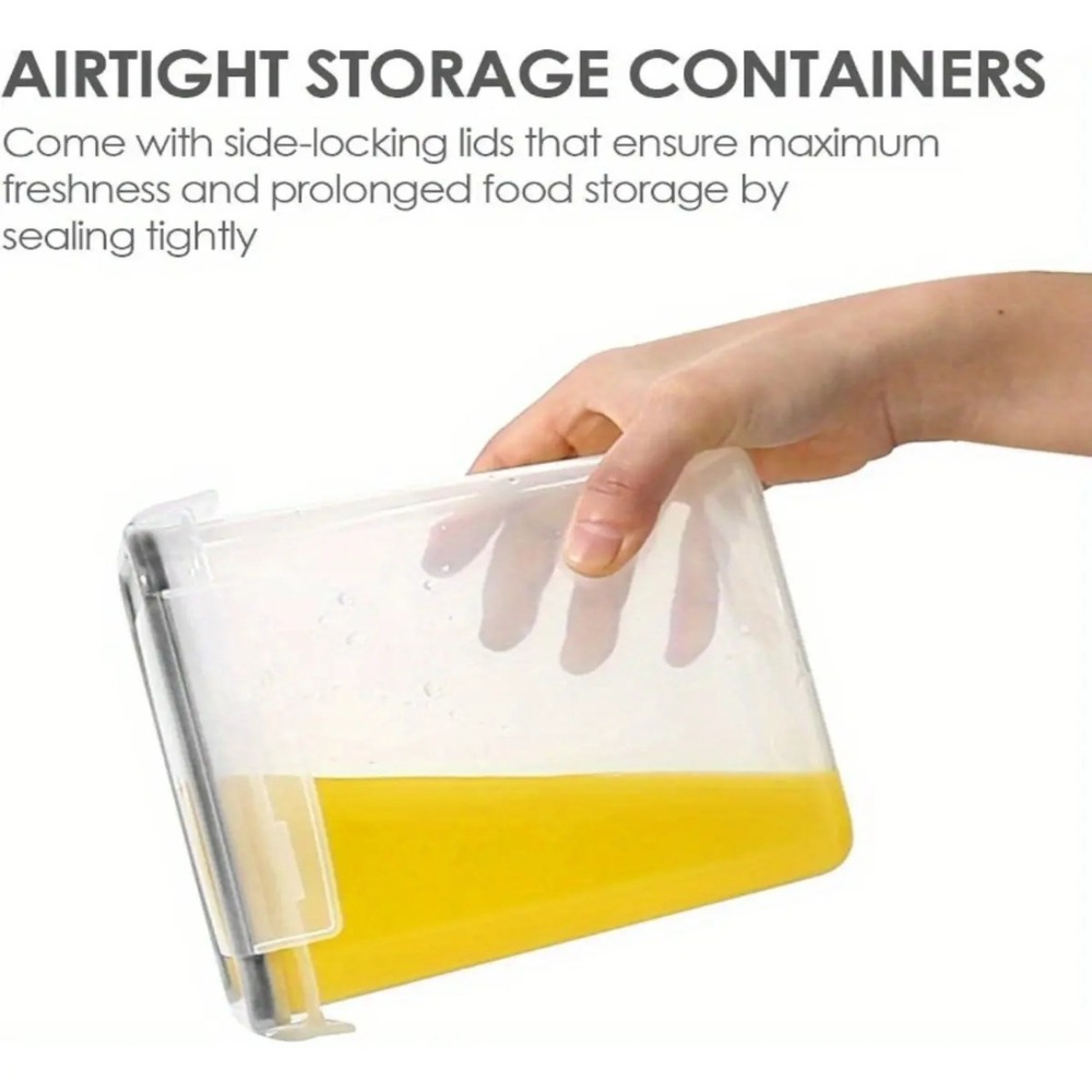 8個セット 密閉食品保存容器 蓋付き プラスチック製 キッチ - Food Storage Jar Labels のレビューと価格