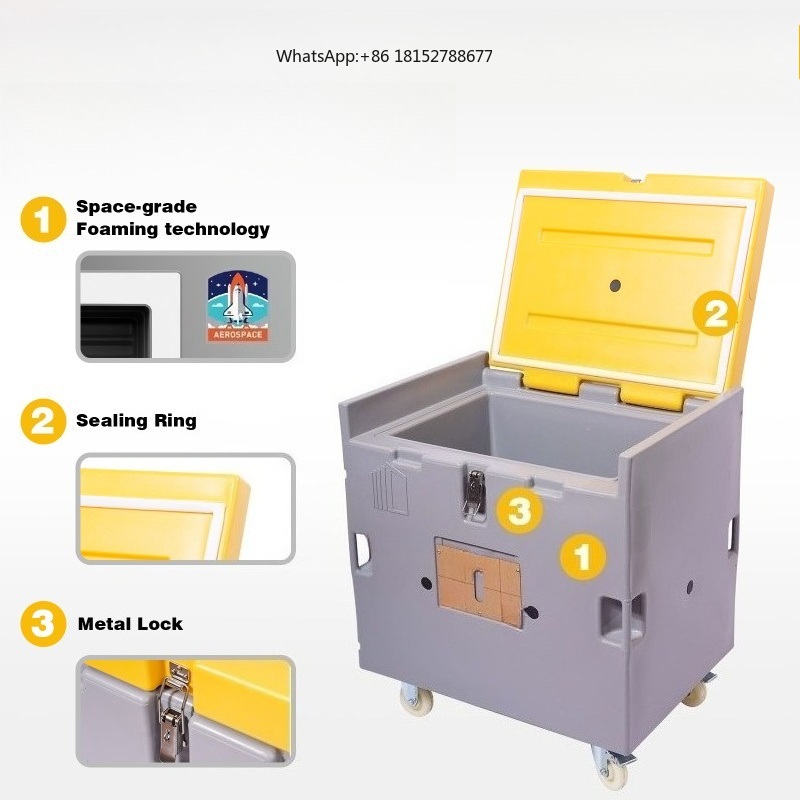 食品グレード素材 ドライアイス保管用断熱コンテナボックス ト - Food Storage Box のレビューと価格