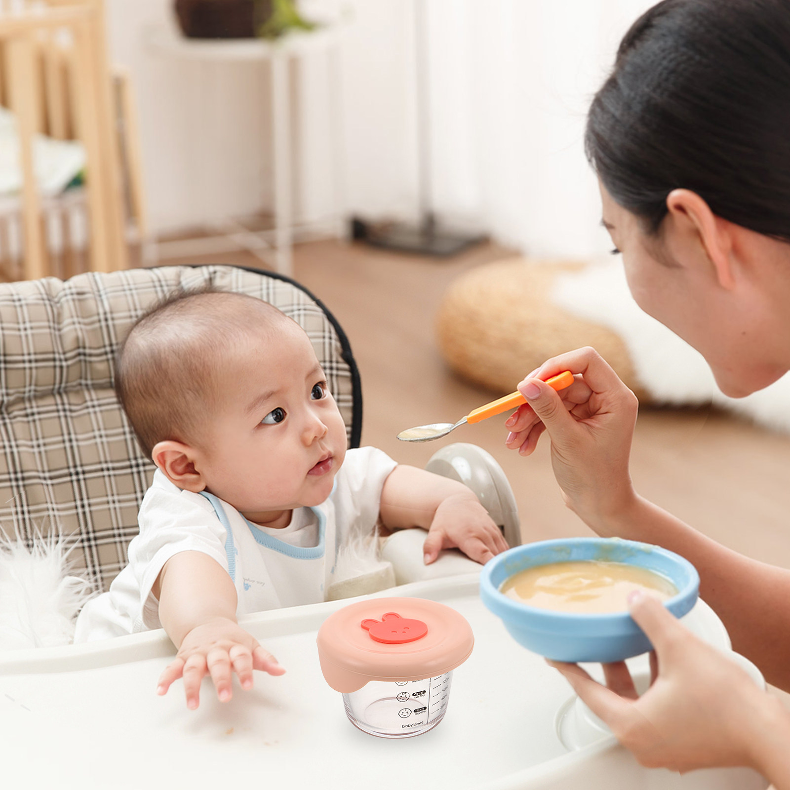 2個入りベビーフード保存容器 ガラス製 230ml 密閉型漏 - Food Storage Containers Glass のレビューと価格