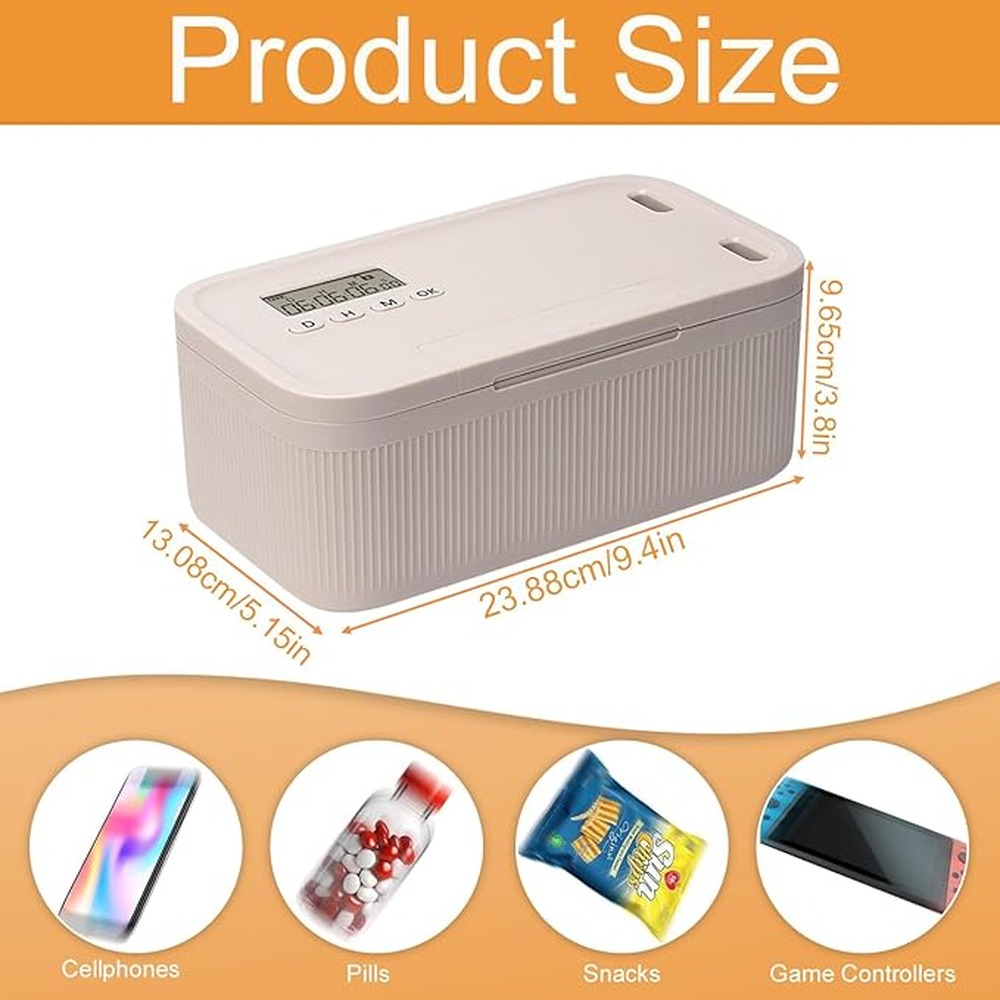 食品保存容器 タイマー付きロックボックス 目に見えるが手の届 - Food Storage Lock Box のレビューと価格