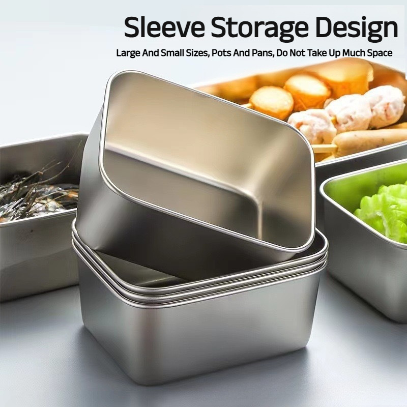 医療グレードの抗菌ステンレス製食品保存容器 ランチボックス  - Food Storage Stainless Steel のレビューと価格