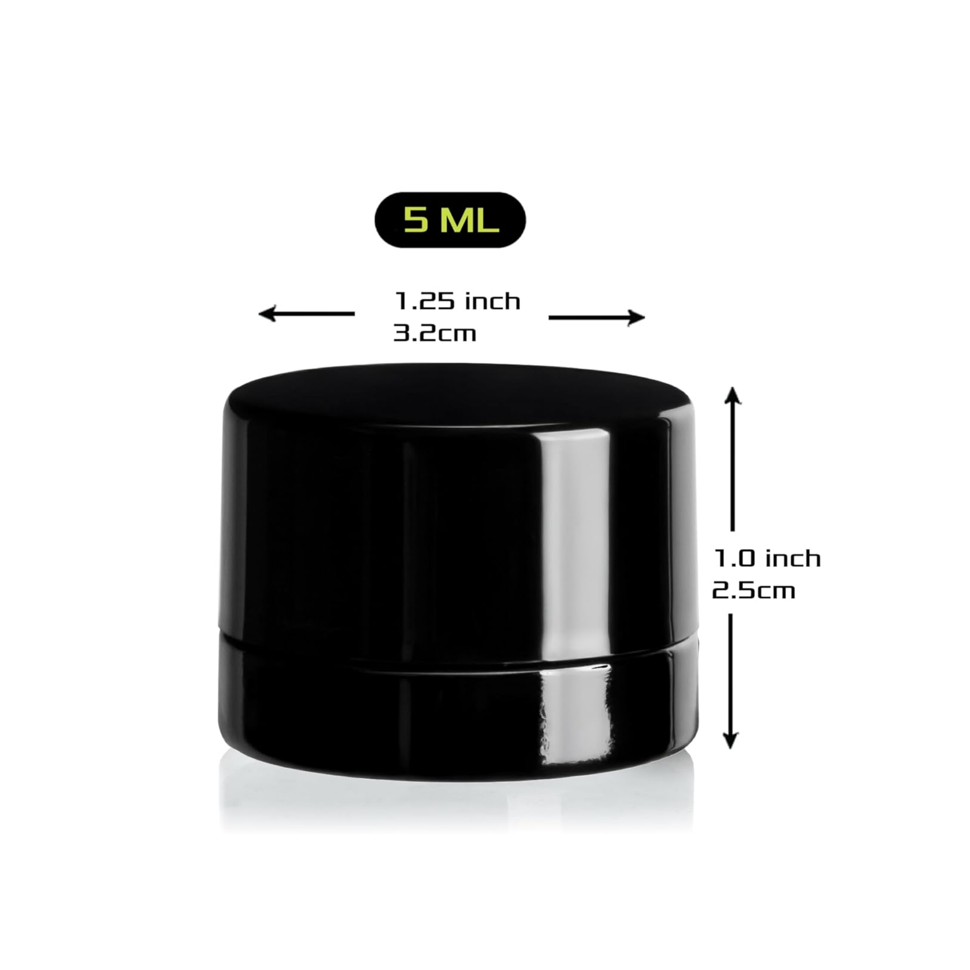 5mlの厚い黒いガラス瓶、チャイルドレジスタント蓋付き -  - Food Storage Containers Glass のレビューと価格