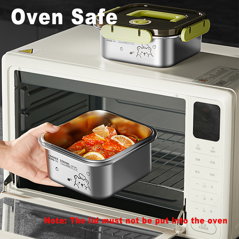 COOKER KING 420ml-6200ml 大容量ステ - Food Storage Stainless Steel のレビューと価格