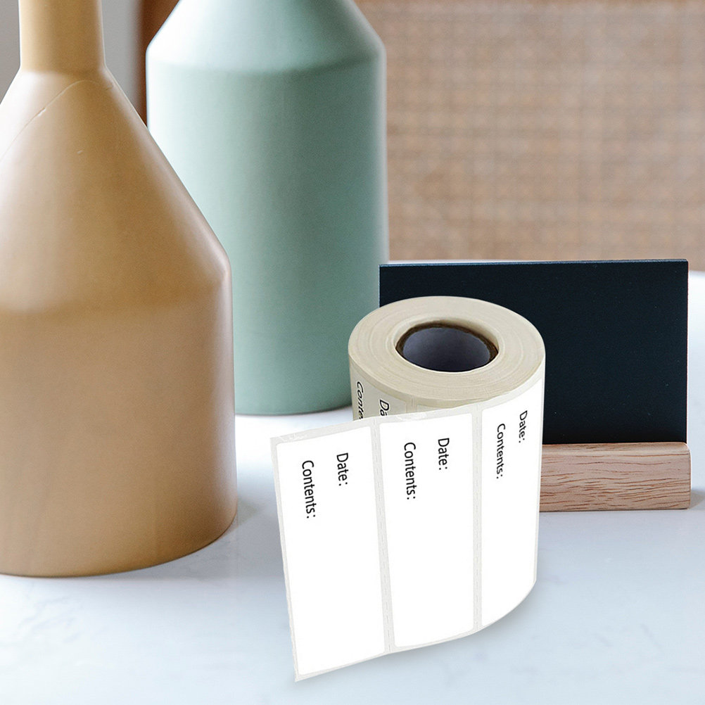 1ロール プロフェッショナル食品ラベルステッカー ボトル、瓶 - Food Storage Jar Labels のレビューと価格