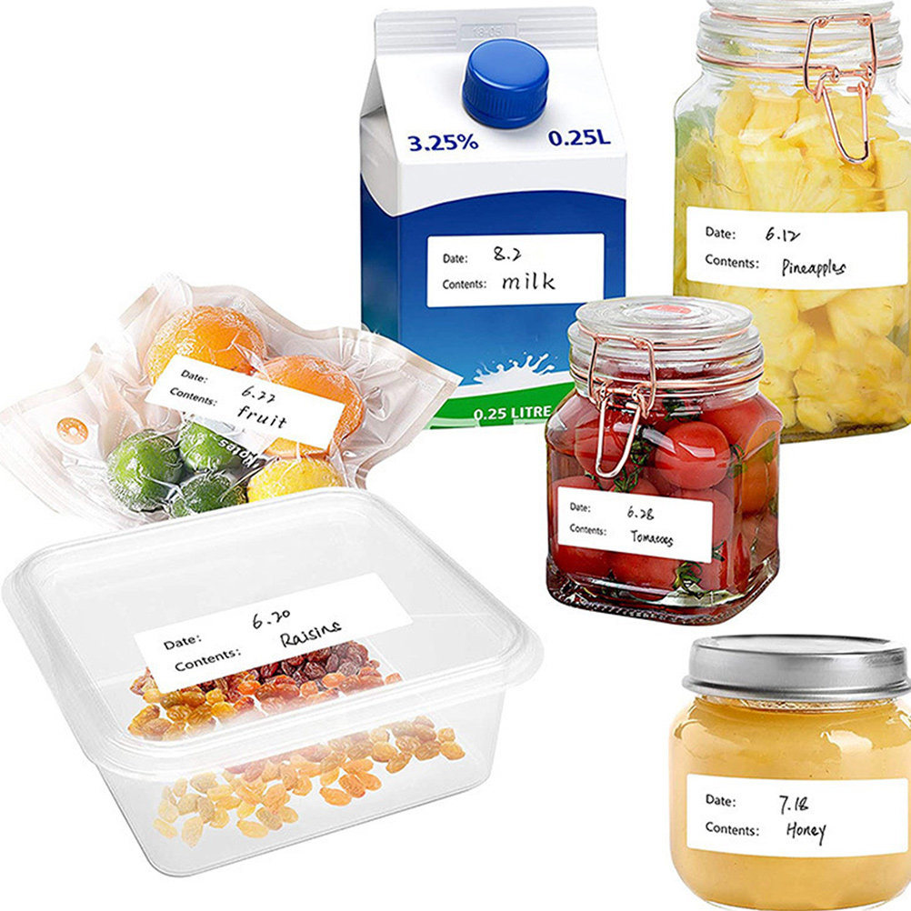 1ロール プロフェッショナル食品ラベルステッカー ボトル、瓶 - Food Storage Jar Labels のレビューと価格