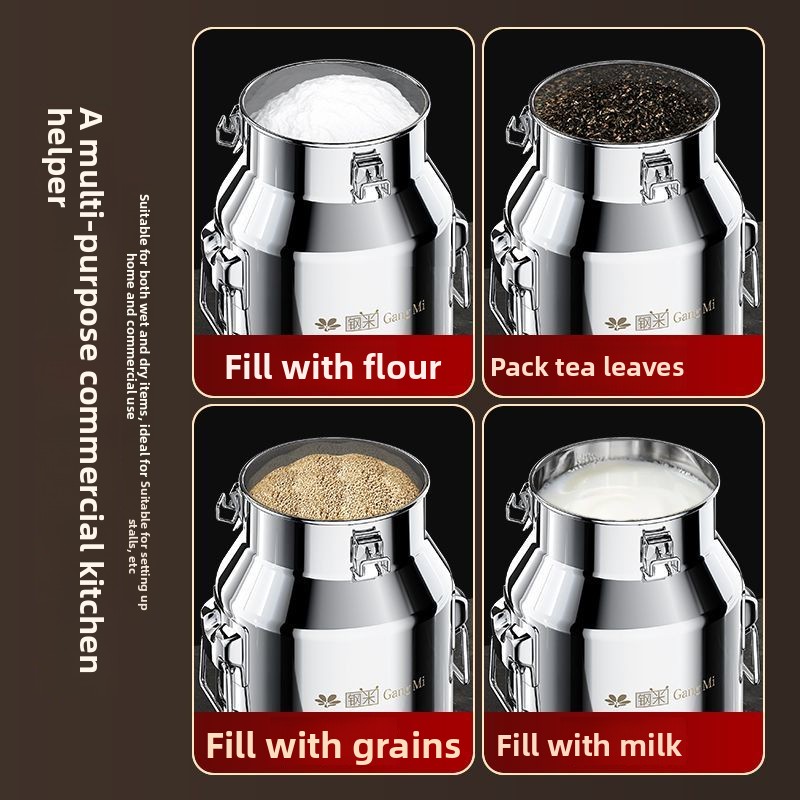 ステンレス製食品グレード密閉型ミルク＆豆類保管・輸送用バレル - Food Storage Stainless Steel のレビューと価格